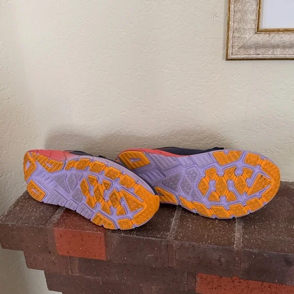 Hoka Blue, purple, coral Running Shoes like new - Picture 5 of 6